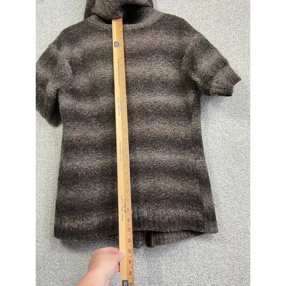 Lucky Brand Y2K Hooded Cardigan Sweater Women’s XL 100% Wool 90’s Grunge Retro - Picture 10 of 11
